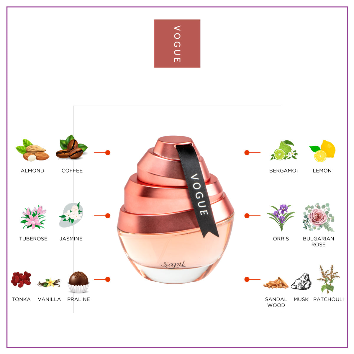 Sapil Vogue for Her - 100ml EDP