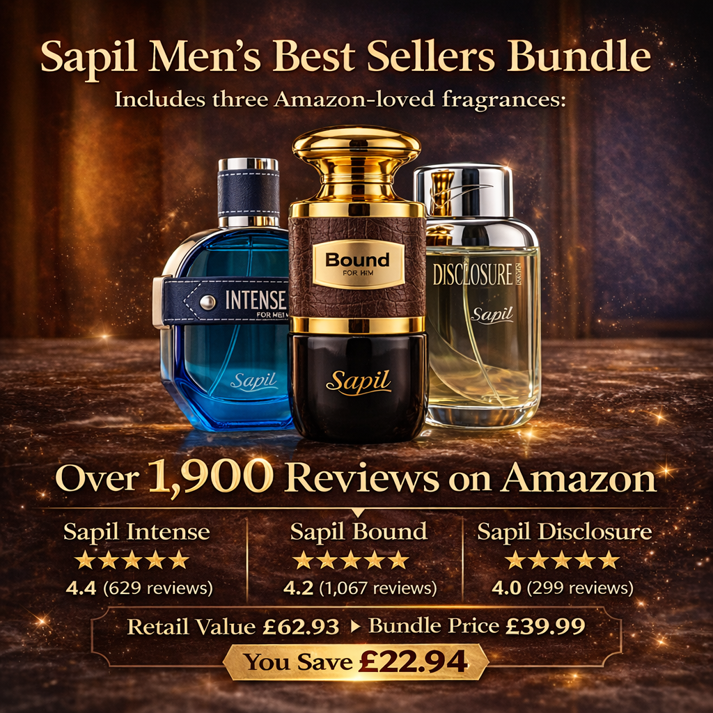 Sapil Men’s Best Sellers – 3 Fragrance Bundle